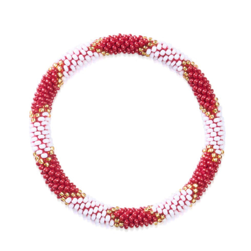 Rubis Soho | Bracelet de perles de verre de l'Himalaya